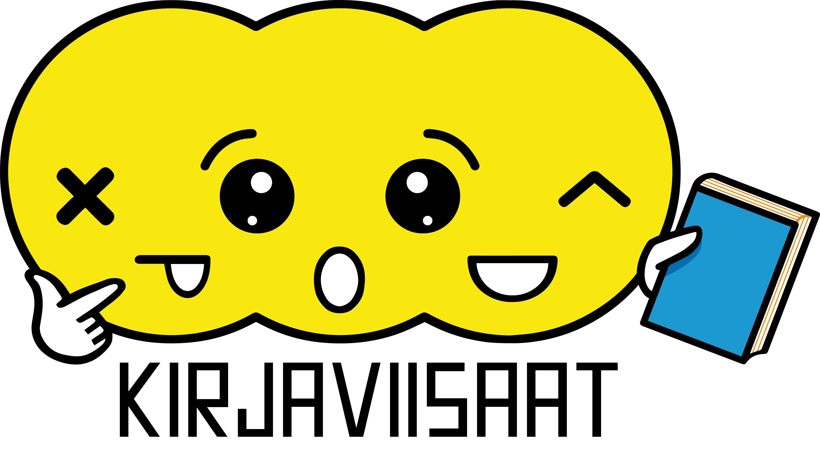 Kirjaviisaat-kilpailun logo.